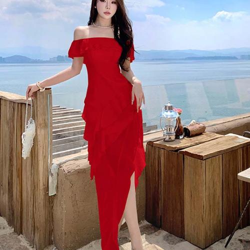 Polyester Slim One-piece Dress & tube PC