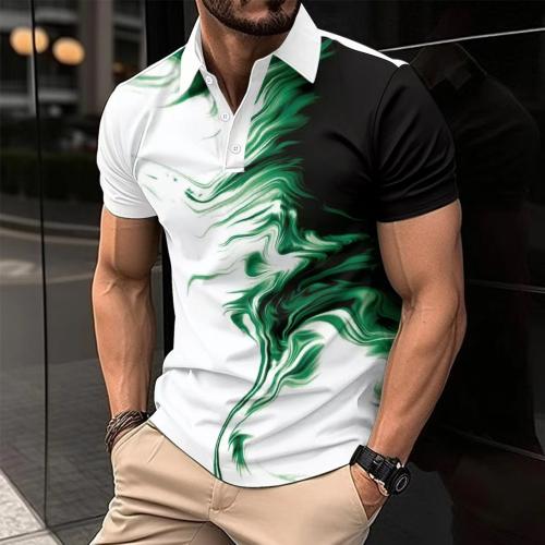 Fibra química & Poliéster Camisa polo, impreso, más colores para elegir,  trozo