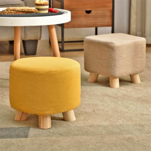 Pine & Cloth & Sponge Multifunction Stool Solid PC