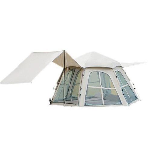 Fiberglass & Oxford & Gauze Outdoor & Waterproof Tent gray PC