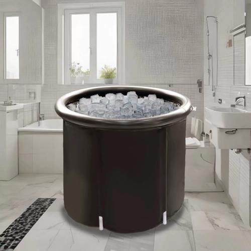 Pvc Klappbadewanne, Solide, Schwarz,  Stück