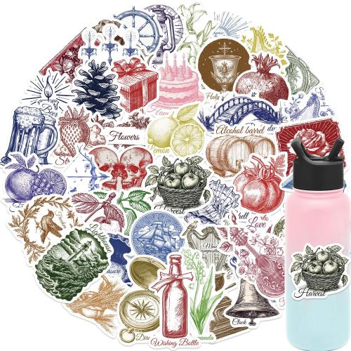 Pressure-Sensitive Adhesive & PVC DIY Decorative Sticker Cute & waterproof Bag