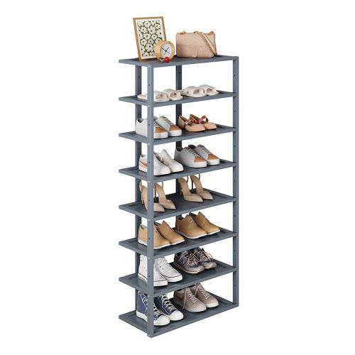 Moso Bambus Schuhe Rack Organizer, Solide, Grau,  Stück