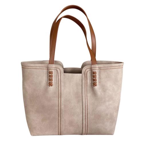 PU Leather Tote Bag & Easy Matching Shoulder Bag large capacity PC