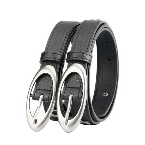 PU Cuir & Alliage de zinc Ceinture de mode Solide plus de couleurs pour le choix pièce