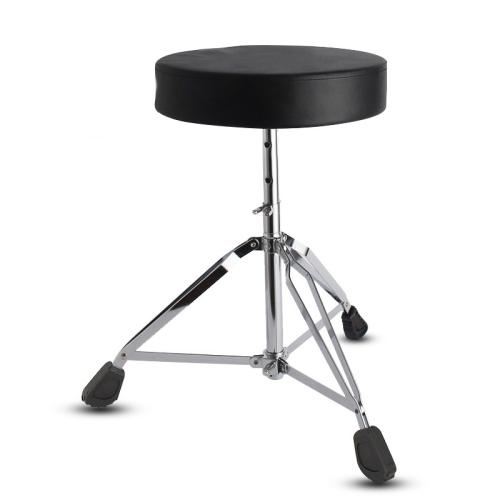 Sponge & PU Leather & Zinc Alloy Stool durable black PC