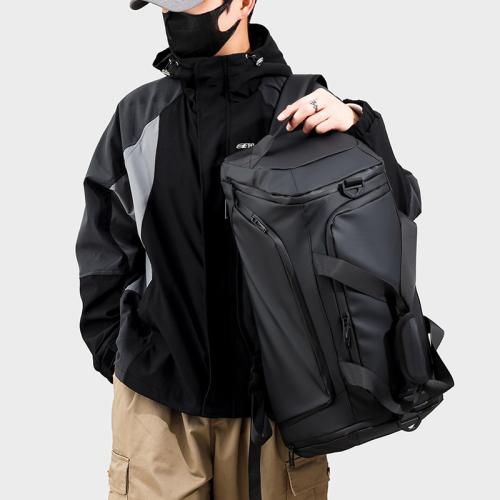 Nylon Rucksack, Solide, Schwarz,  Stück