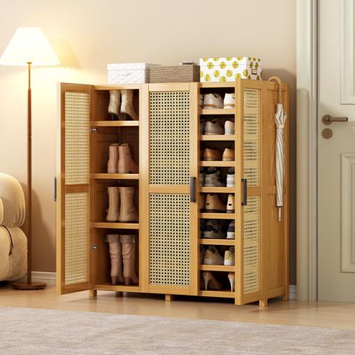 Composite Materials & Moso Bamboo & Engineering Plastics Shoes Rack Organizer durable & dustproof & large capacity PC