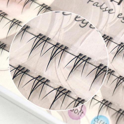 Fiber False Eyelashes for women black Set