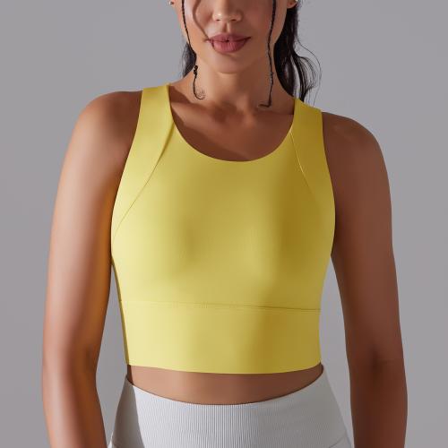 Polyamide & Spandex Sport Bra shockproof Solid PC