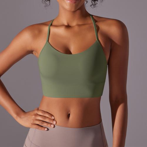 Polyamide & Spandex Sport Bra & breathable Solid PC