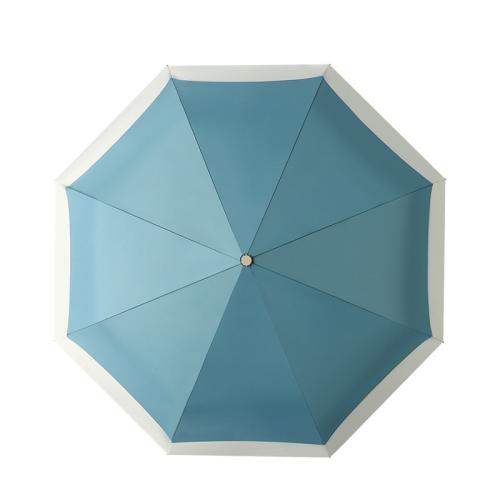 Aluminium Alloy & Pongee automatic Sun-Rain Umbrella 8 rid-frame PC