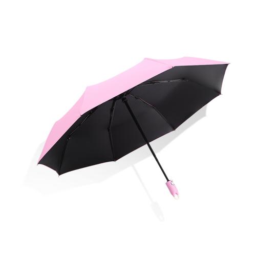 Steel & Engineering Plastics & Vinyl & Pongee automatic & windproof Foldable Umbrella 8 rid-frame PC