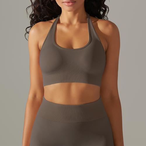 Polyamide & Spandex Sport Bra & breathable Solid PC