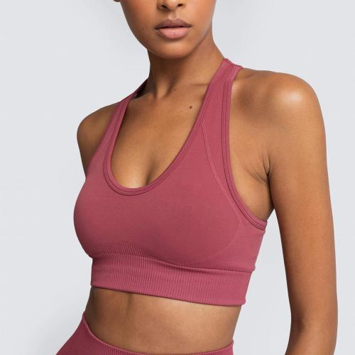 Polyamide & Spandex Sport Bra & breathable Solid PC