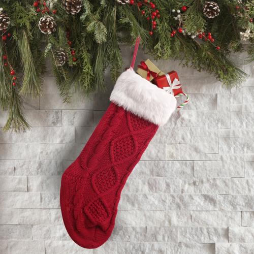 Plush Christmas Decoration Stocking PC