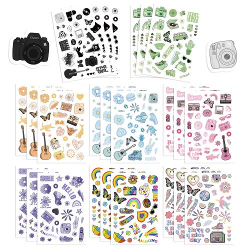 PVC Rubber DIY Decorative Sticker Cute & waterproof mixed pattern Lot