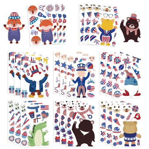 PVC Rubber DIY Decorative Sticker Cute & waterproof mixed pattern Lot