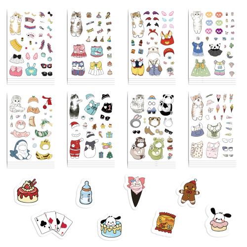 PVC Rubber DIY Decorative Sticker Cute & waterproof mixed pattern Lot