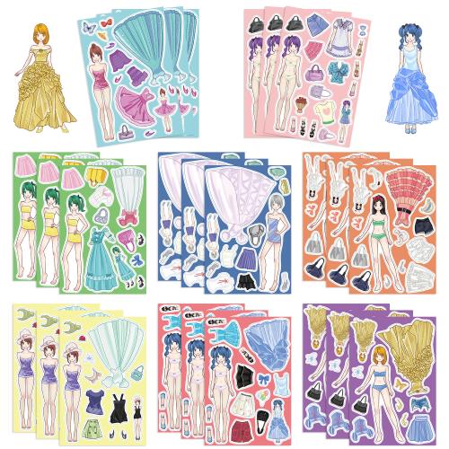 PVC Rubber DIY Decorative Sticker Cute & waterproof mixed pattern Lot