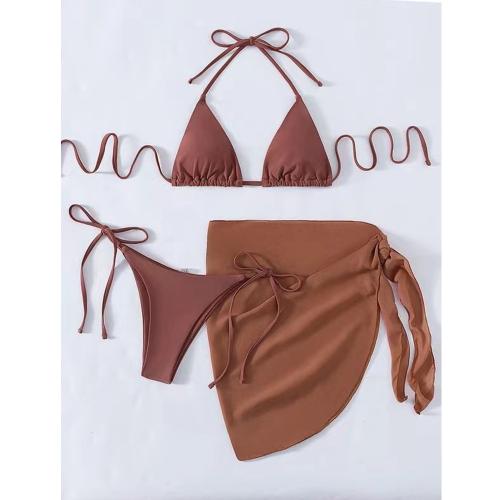 Spandex & Polyester Bikini Solide plus de couleurs pour le choix Ensemble