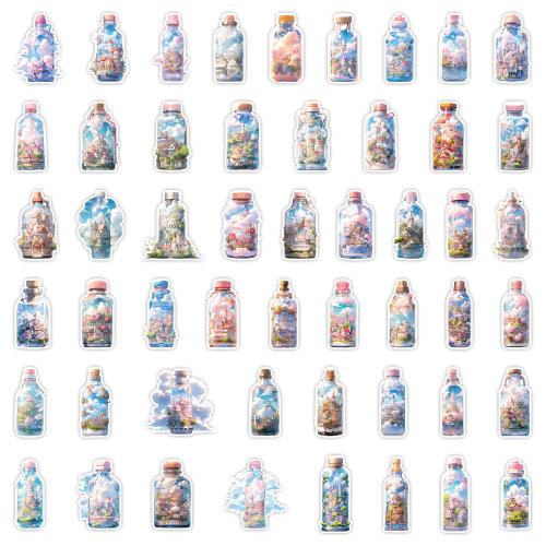 Pressure-Sensitive Adhesive & PVC Decorative Sticker for home decoration & durable & sun protection & waterproof mixed pattern mixed colors Bag