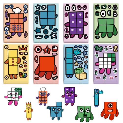 PVC Rubber DIY Decorative Sticker Cute & waterproof mixed pattern Lot