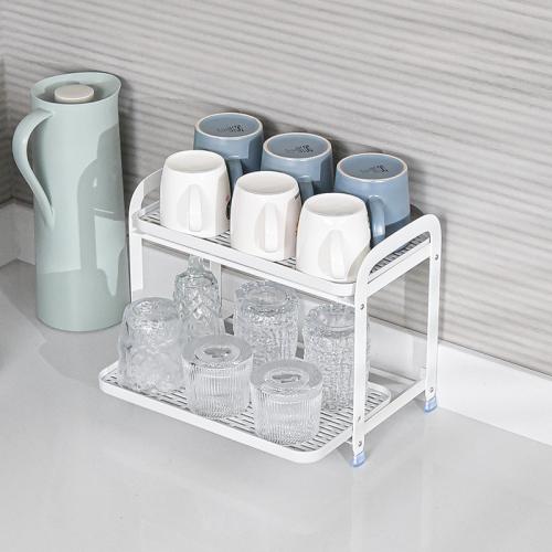 Carbon Staal & Polypropyleen-PP Cups Drain Rack verdringende vernis Solide Witte stuk