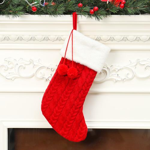 Polyester Chaussettes de décoration de Noël plus de couleurs pour le choix pièce