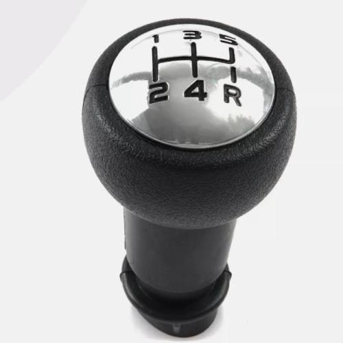   GEAR SHIFT STICK KNOB BLACK CHROME FOR PEUGEOT 207 307 CITROEN C2