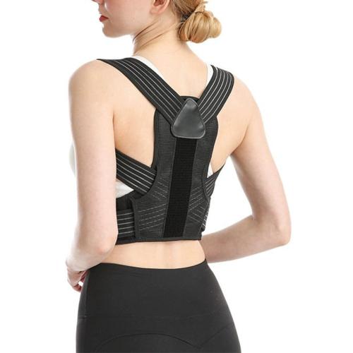 Spandex & Polyester Back Correction Belt & unisex & breathable black PC