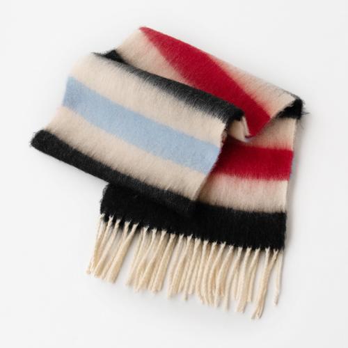 Polyester Women Scarf thermal striped PC