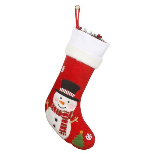 Chiffon Chaussettes de décoration de Noël Imprimé modèle différent pour le choix plus de couleurs pour le choix pièce