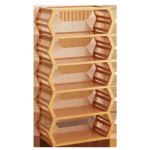 Moso Bamboo Organisateur de rack de chaussures Solide pièce