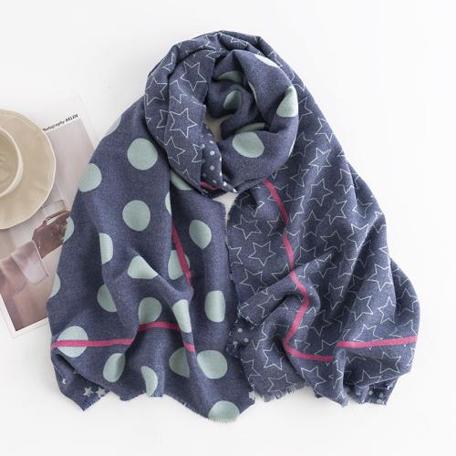 Polyester Women Scarf thermal printed PC