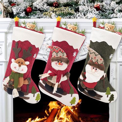 Knitted Christmas Decoration Stocking christmas design PC