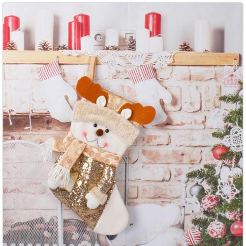 Polyester Christmas Decoration Stocking christmas design PC