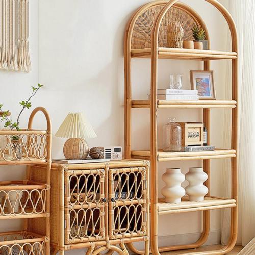 Rattan Shelf for storage PC