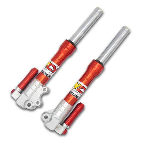 Aluminum for motorcycle Motorcycle Front Shock Absorber orange Pair