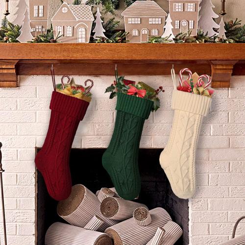 Polyester Chaussettes de décoration de Noël plus de couleurs pour le choix pièce