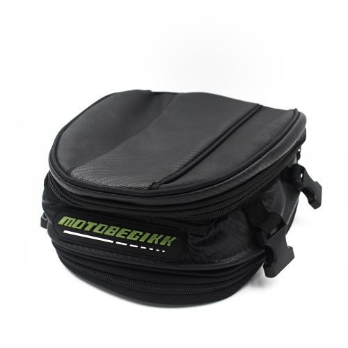 Motorcycle Rear Seat Tail Bag Motorbike Luggage Helmet Storage Backpack Black