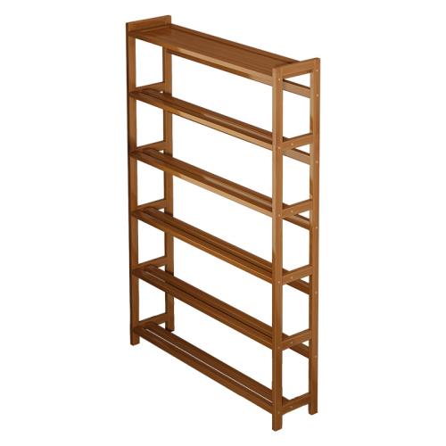 Moso Bamboo Organisateur de rack de chaussures Solide Brun foncé pièce