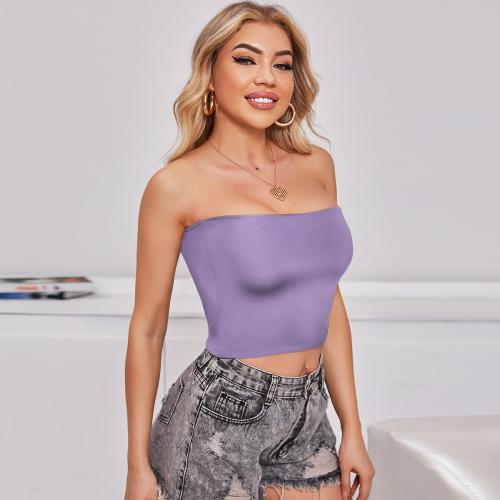 Polyester Slim Tube Top midriff-baring PC