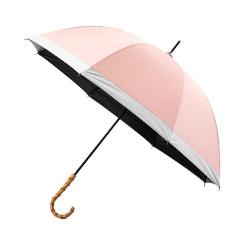 Fiber & Aluminium Alloy & Vinyl & Pongee Long Handle Umbrella Manual & 8 rid-frame PC