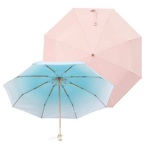 Fiber & Aluminium Alloy Foldable Umbrella Manual & 8 rid-frame PC