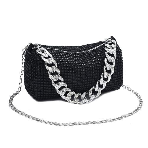 Polyester Easy Matching Crossbody Bag with rhinestone PC