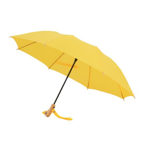 Wooden & Iron & Pongee Foldable Umbrella 8 rid-frame PC