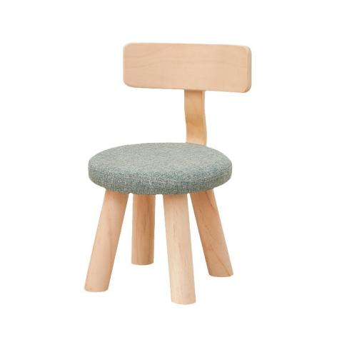 Linen & Sponge & Solid Wood Stool for children & durable printed PC