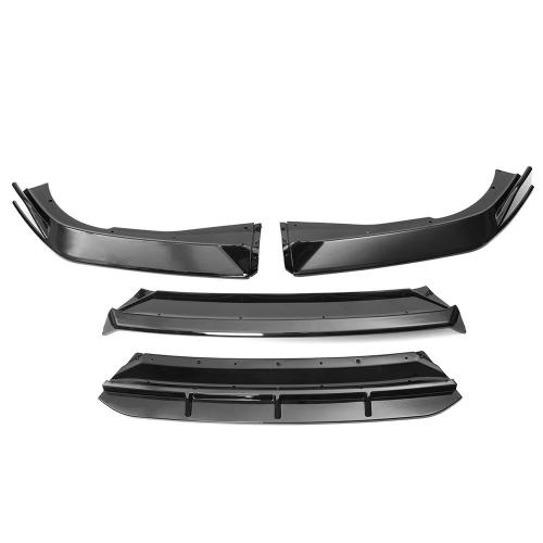 Glossy Black Front Bumper Lip Splitter Spoiler For Honda Accord Sport 18-20