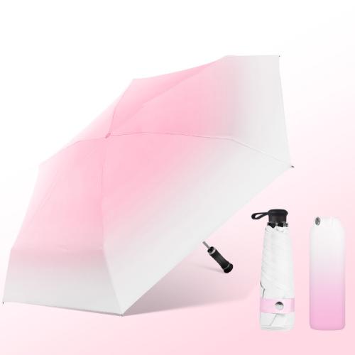 Steel & Fiber & Vinyl Foldable Umbrella 8 rid-frame & sun protection PC